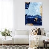 Shop Blackend II Canvas Art Print-Abstract, Blue, PC, Portrait, Rectangle, View All-framed wall decor artwork