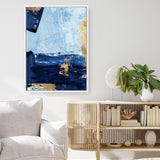 Shop Blackend II Canvas Art Print-Abstract, Blue, PC, Portrait, Rectangle, View All-framed wall decor artwork