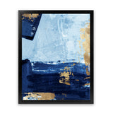 Shop Blackend II Art Print-Abstract, Blue, PC, Portrait, Rectangle, View All-framed painted poster wall decor artwork