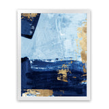 Shop Blackend II Art Print-Abstract, Blue, PC, Portrait, Rectangle, View All-framed painted poster wall decor artwork