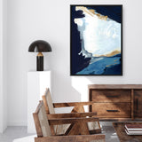 Shop Blue in Gold III Canvas Art Print-Abstract, Blue, PC, Portrait, Rectangle, View All-framed wall decor artwork