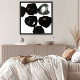 Shop Evolving Force II (Square) Canvas Art Print-Abstract, Black, PC, Square, View All-framed wall decor artwork