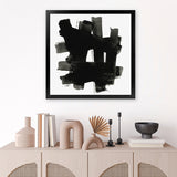 Shop Stacking Together II (Square) Art Print-Abstract, Black, PC, Square, View All-framed painted poster wall decor artwork