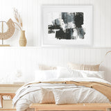 Shop Rave Review I Art Print-Abstract, Black, Horizontal, PC, Rectangle, View All-framed painted poster wall decor artwork