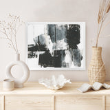 Shop Rave Review I Art Print-Abstract, Black, Horizontal, PC, Rectangle, View All-framed painted poster wall decor artwork