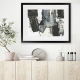Shop Rave Review II Art Print-Abstract, Black, Horizontal, PC, Rectangle, View All-framed painted poster wall decor artwork