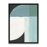 Shop Curved Stream II Canvas Art Print-Abstract, Blue, PC, Portrait, Rectangle, View All-framed wall decor artwork