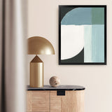 Shop Curved Stream II Art Print-Abstract, Blue, PC, Portrait, Rectangle, View All-framed painted poster wall decor artwork