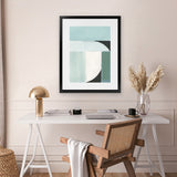 Shop Curved Stream III Art Print-Abstract, Green, PC, Portrait, Rectangle, View All-framed painted poster wall decor artwork