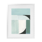 Shop Curved Stream III Art Print-Abstract, Green, PC, Portrait, Rectangle, View All-framed painted poster wall decor artwork