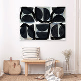 Shop Dancing Block Canvas Art Print-Abstract, Black, Horizontal, PC, Rectangle, View All-framed wall decor artwork