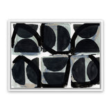 Shop Dancing Block Canvas Art Print-Abstract, Black, Horizontal, PC, Rectangle, View All-framed wall decor artwork