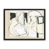 Shop Settling Shapes I Canvas Art Print-Abstract, Horizontal, Neutrals, PC, Rectangle, View All-framed wall decor artwork