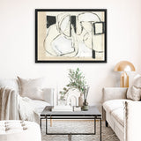 Shop Settling Shapes I Canvas Art Print-Abstract, Horizontal, Neutrals, PC, Rectangle, View All-framed wall decor artwork