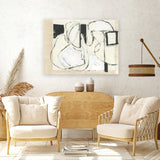 Shop Settling Shapes I Canvas Art Print-Abstract, Horizontal, Neutrals, PC, Rectangle, View All-framed wall decor artwork