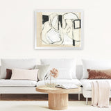 Shop Settling Shapes I Art Print-Abstract, Horizontal, Neutrals, PC, Rectangle, View All-framed painted poster wall decor artwork