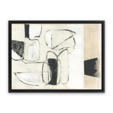 Shop Settling Shapes II Canvas Art Print-Abstract, Horizontal, Neutrals, PC, Rectangle, View All-framed wall decor artwork
