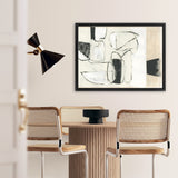 Shop Settling Shapes II Canvas Art Print-Abstract, Horizontal, Neutrals, PC, Rectangle, View All-framed wall decor artwork