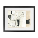 Shop Settling Shapes II Art Print-Abstract, Horizontal, Neutrals, PC, Rectangle, View All-framed painted poster wall decor artwork
