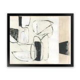 Shop Settling Shapes II Art Print-Abstract, Horizontal, Neutrals, PC, Rectangle, View All-framed painted poster wall decor artwork