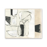 Shop Settling Shapes II Art Print-Abstract, Horizontal, Neutrals, PC, Rectangle, View All-framed painted poster wall decor artwork