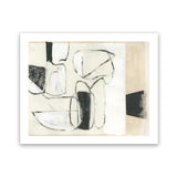 Shop Settling Shapes II Art Print-Abstract, Horizontal, Neutrals, PC, Rectangle, View All-framed painted poster wall decor artwork