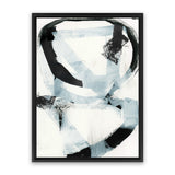 Shop Noir Shapes II Canvas Art Print-Abstract, Black, PC, Portrait, Rectangle, View All, White-framed wall decor artwork