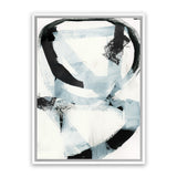 Shop Noir Shapes II Canvas Art Print-Abstract, Black, PC, Portrait, Rectangle, View All, White-framed wall decor artwork