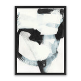 Shop Noir Shapes III Canvas Art Print-Abstract, Black, PC, Portrait, Rectangle, View All, White-framed wall decor artwork
