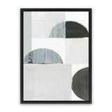 Shop Shape Parade I Canvas Art Print-Abstract, Black, Neutrals, PC, Portrait, Rectangle, View All-framed wall decor artwork