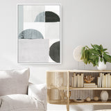 Shop Shape Parade I Canvas Art Print-Abstract, Black, Neutrals, PC, Portrait, Rectangle, View All-framed wall decor artwork