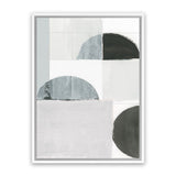 Shop Shape Parade I Canvas Art Print-Abstract, Black, Neutrals, PC, Portrait, Rectangle, View All-framed wall decor artwork