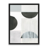 Shop Shape Parade II Canvas Art Print-Abstract, Neutrals, PC, Portrait, Rectangle, View All-framed wall decor artwork