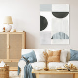 Shop Shape Parade II Canvas Art Print-Abstract, Neutrals, PC, Portrait, Rectangle, View All-framed wall decor artwork