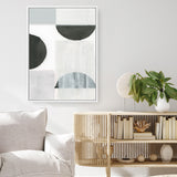 Shop Shape Parade II Canvas Art Print-Abstract, Neutrals, PC, Portrait, Rectangle, View All-framed wall decor artwork