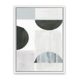 Shop Shape Parade II Canvas Art Print-Abstract, Neutrals, PC, Portrait, Rectangle, View All-framed wall decor artwork