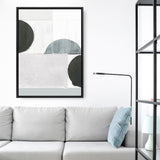 Shop Shape Parade III Canvas Art Print-Abstract, Neutrals, PC, Portrait, Rectangle, View All-framed wall decor artwork