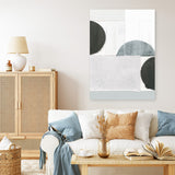 Shop Shape Parade III Canvas Art Print-Abstract, Neutrals, PC, Portrait, Rectangle, View All-framed wall decor artwork