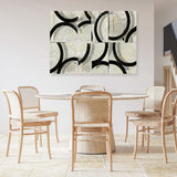 Shop Space Time I Canvas Art Print-Abstract, Black, Horizontal, PC, Rectangle, View All-framed wall decor artwork