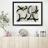 Shop Space Time I Art Print-Abstract, Black, Horizontal, PC, Rectangle, View All-framed painted poster wall decor artwork