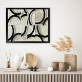 Shop Space Time I Art Print-Abstract, Black, Horizontal, PC, Rectangle, View All-framed painted poster wall decor artwork
