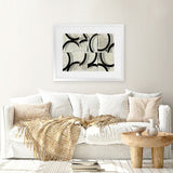 Shop Space Time I Art Print-Abstract, Black, Horizontal, PC, Rectangle, View All-framed painted poster wall decor artwork