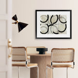 Shop Space Time II Art Print-Abstract, Black, Horizontal, Neutrals, PC, Rectangle, View All-framed painted poster wall decor artwork