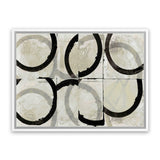 Shop Space Time II Canvas Art Print-Abstract, Black, Horizontal, Neutrals, PC, Rectangle, View All-framed wall decor artwork