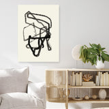 Shop Conte I Canvas Art Print-Abstract, Black, PC, Portrait, Rectangle, View All-framed wall decor artwork