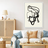 Shop Conte I Canvas Art Print-Abstract, Black, PC, Portrait, Rectangle, View All-framed wall decor artwork