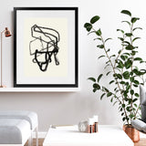 Shop Conte I Art Print-Abstract, Black, PC, Portrait, Rectangle, View All-framed painted poster wall decor artwork