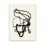 Shop Conte I Canvas Art Print-Abstract, Black, PC, Portrait, Rectangle, View All-framed wall decor artwork