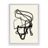 Shop Conte I Canvas Art Print-Abstract, Black, PC, Portrait, Rectangle, View All-framed wall decor artwork