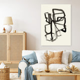 Shop Conte II Canvas Art Print-Abstract, Black, PC, Portrait, Rectangle, View All-framed wall decor artwork